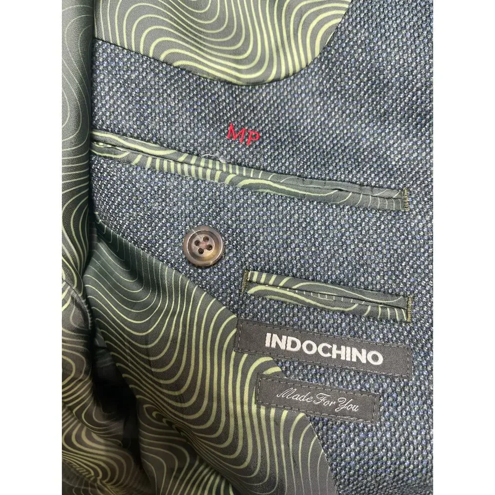Indochino Men's Dark Gray Blazer Sport Coat Trousers Suit Jacket 2 Piece Set
